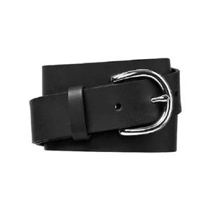 Black leather belt